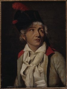 Portrait d'un acteur, en veste blanche à collet rouge, c1800. Creator: Louis Leopold Boilly.