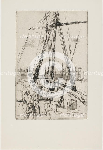 Shipping at Liverpool, 1867. Creator: James Abbott McNeill Whistler.