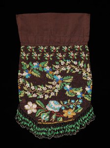 Evening pouch, American, third quarter 19th century. Creator: Unknown.