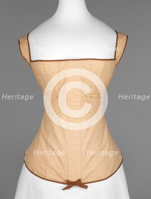 Corset, American, 1815-25. Creator: Unknown.