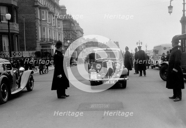 Standard Twelve of AH Oxenford at the RAC Rally, 1935. Artist: Bill Brunell.