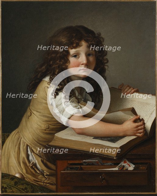 Benoît Agnès Trioson with a book.