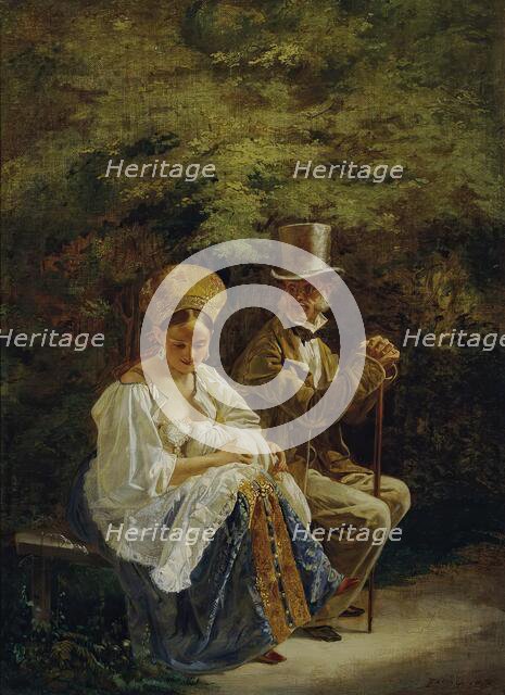 The old Hagestolz, 1847/1850. Creator: Mihaly Zichy.