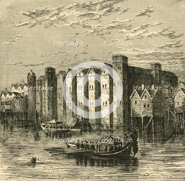 'Baynard's Castle, from a view published in 1790', (1897). Creator: Unknown.