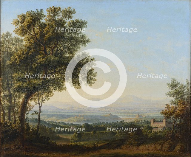 View of the Roman Campagna, First half of the 19th cent..