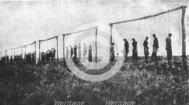 Conquest of German East Africa; Gallows left behind by the retreating enemy..., 1917. Creator: Unknown.