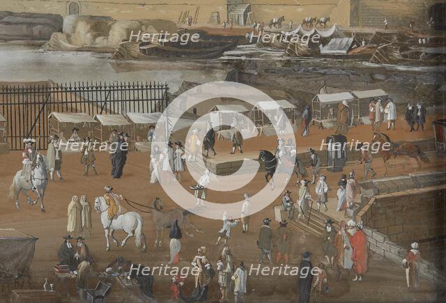 View of the Seine from Pont Neuf. Creators: Johann Wolfgang Baumgartner, Abraham Bosse.