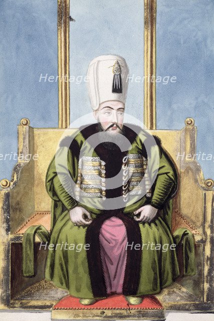 Ahmed I, Ottoman Emperor, (1808). Artist: John Young