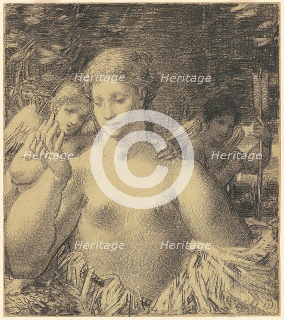 Nude with Cherubim, 1860s-1870s. Creator: William P. Babcock.