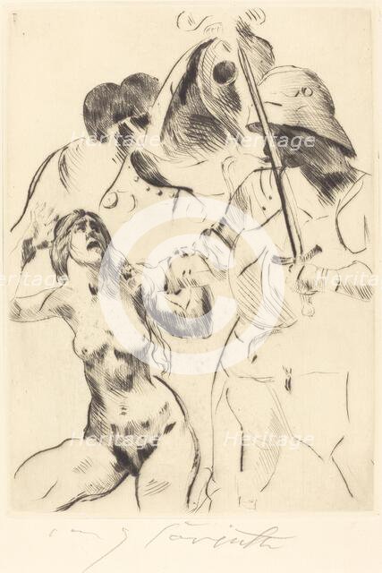 Frauenraub III (Abduction III), 1914. Creator: Lovis Corinth.