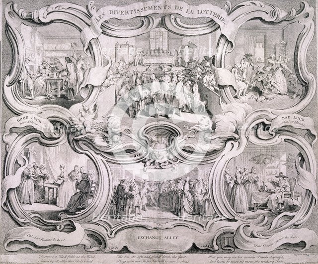 The Lottery, 1751. Artist: Nathaniel Parr
