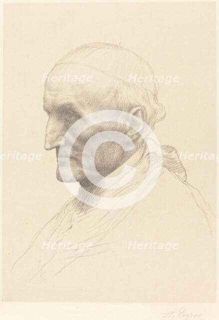 Cardinal Manning, 2nd plate. Creator: Alphonse Legros.