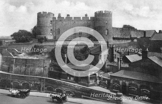 Shrewsbury Castle, Shrewsbury, Shropshire, c1900s-c1920s.Artist: Francis Frith