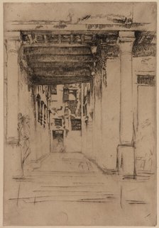 Venetian Court, 1879-1880. Creator: James Abbott McNeill Whistler.