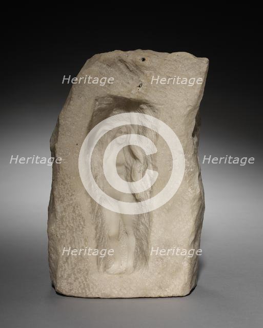 Nude Figure in a Niche, c. 1870 - 1912. Creator: Théodore Rivière (French, 1857-1912).