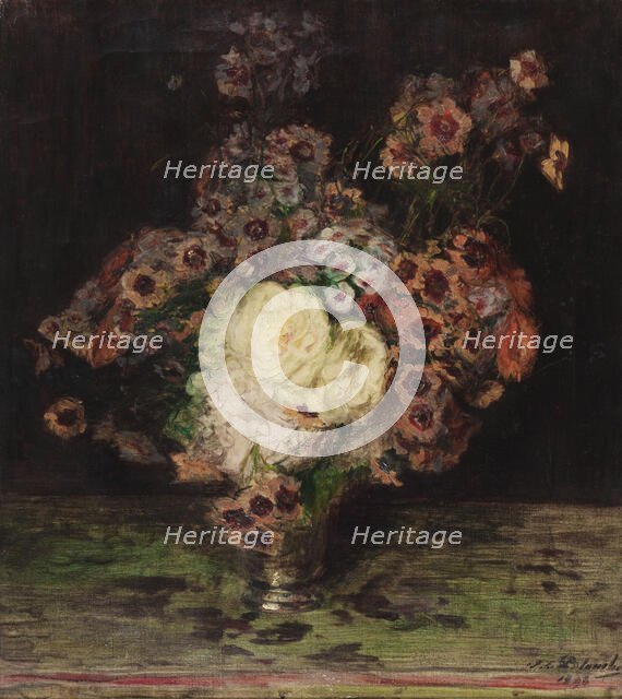 Flowers in a vase, 1898. Creator: Jacques Emile Blanche.