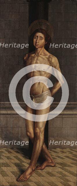 Saint Vincent at the Column, 1470s. Creator: Gonçalves, Nuno (active 1445-1480).