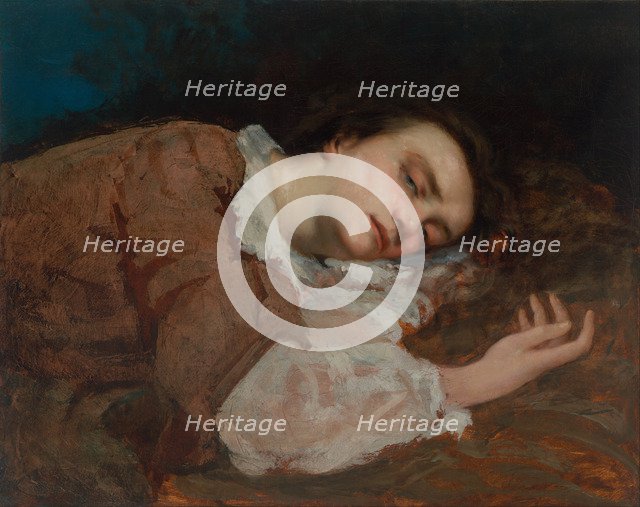 Study for Les Demoiselles des bords de la Seine (Été), 1856. Artist: Courbet, Gustave (1819-1877)