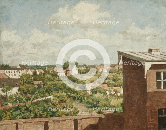 View from Düsseldorf, 1865. Creator: August Jernberg.