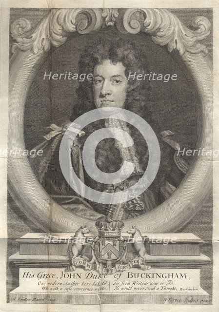 John Sheffield, 1st Duke of Buckingham and Normanby (1648-1721), 1722. Artist: Vertue, George (1684-1756)