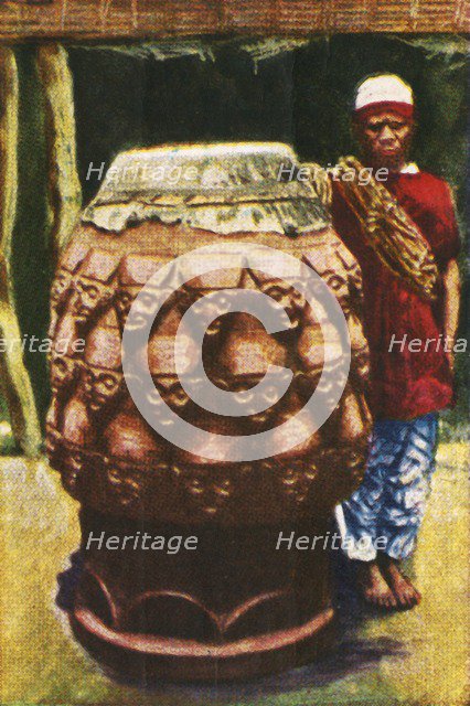Talking drum, Cameroon, c1928. Creator: Unknown.