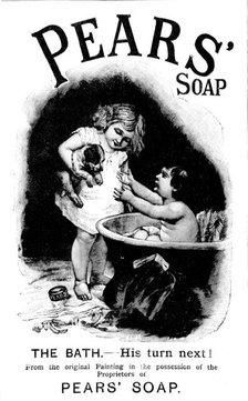 Advertisement for Pears' Soap, 1895. Creator: Unknown.