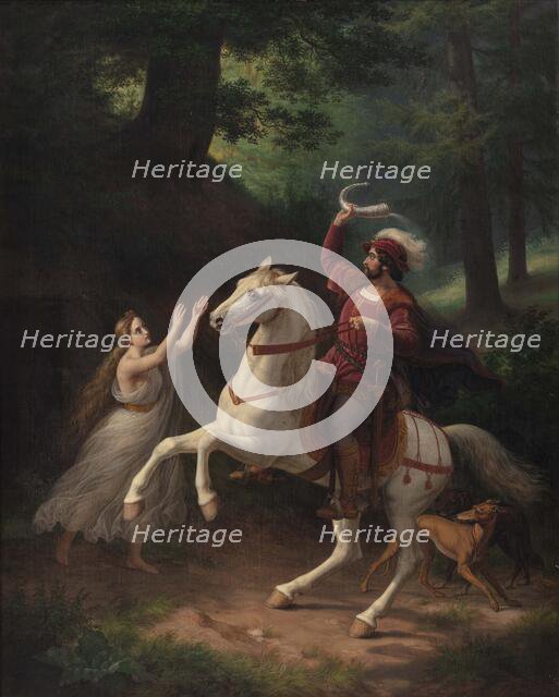 Count Otto of Oldenborg with the Oldenburg Horn, 1862. Creator: Storch, Frederik (1805-1883).