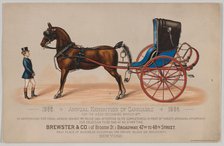 Brewster & Co. Annual Exhibition of Carriages, 1886. Creator: Schumacher & Ettlinger.