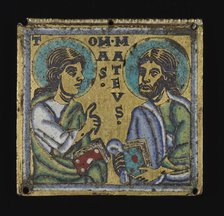 Plaque: Thomas and Matthew, c. 1160. Creator: Unknown.