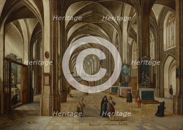 Interior of the Gothic Church, between 1605-1615. Creator: Hendrik van Steenwyck.