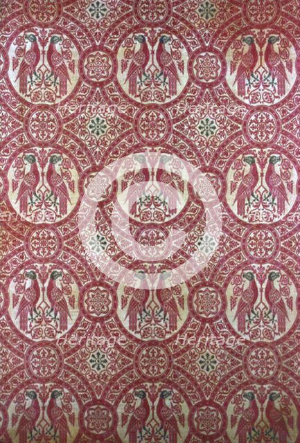 Panel, Italy, 1872 (reproduction of a 12th-century design). Creator: Unknown.