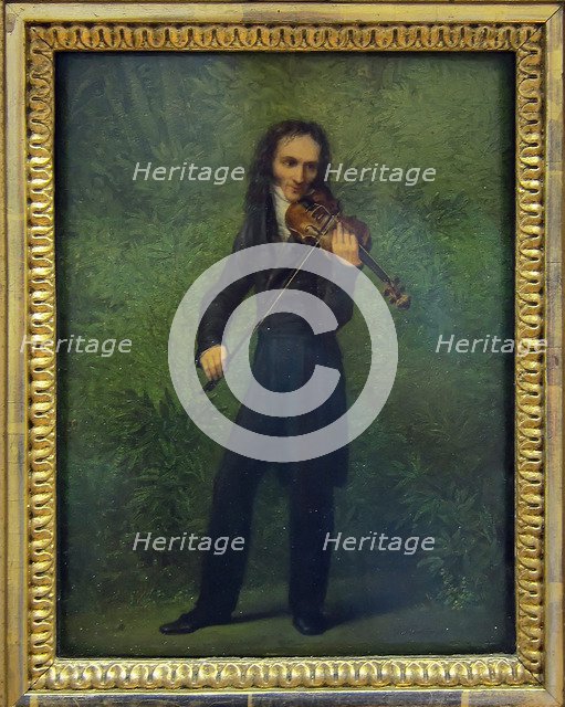 Portrait of Niccolò Paganini (1782-1840), 1830-1831. Artist: Kersting, Georg Friedrich (1785-1847)