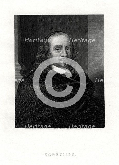 Pierre Corneille, French tragedian and dramatist, 19th century. Artist: Woolnoth