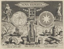 New Inventions of Modern Times [Nova Reperta], Title Plate, ca. 1600. Creator: Jan Collaert I.