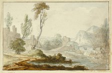 Idyllic Landscape, n.d. Creator: Jean Baptiste Claude Chatelain.