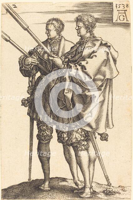 Large Wedding Dancers, 1538. Creator: Heinrich Aldegrever.