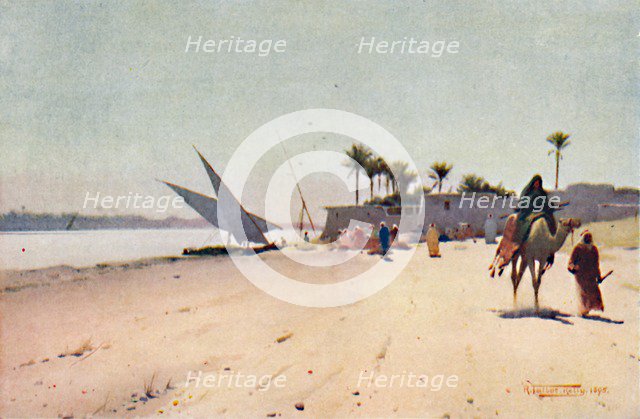 'A Nile Village', c1880, (1904). Artist: Robert George Talbot Kelly.