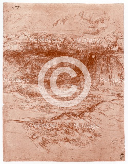 'Storm in the Alps', c1503-1505. Artist: Leonardo da Vinci