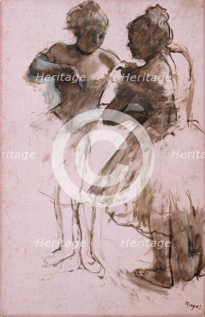 Two Dancers, 1873. Creator: Edgar Degas.