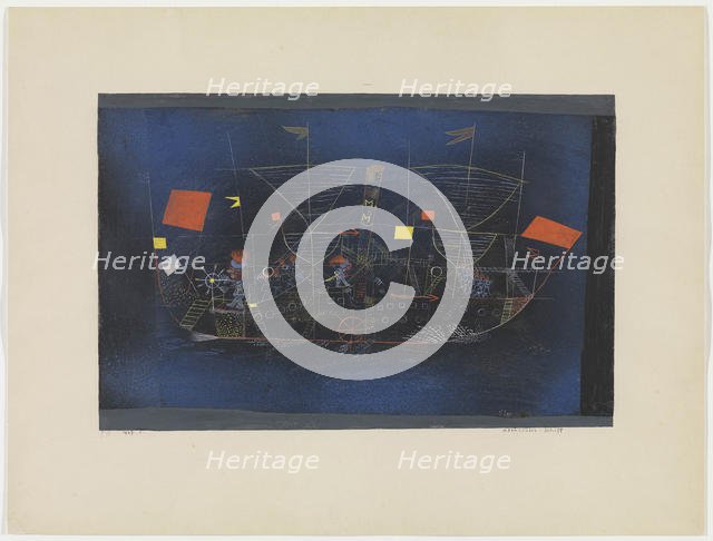 Abenteuer-Schiff (The Adventure Ship), 1927. Creator: Klee, Paul (1879-1940).