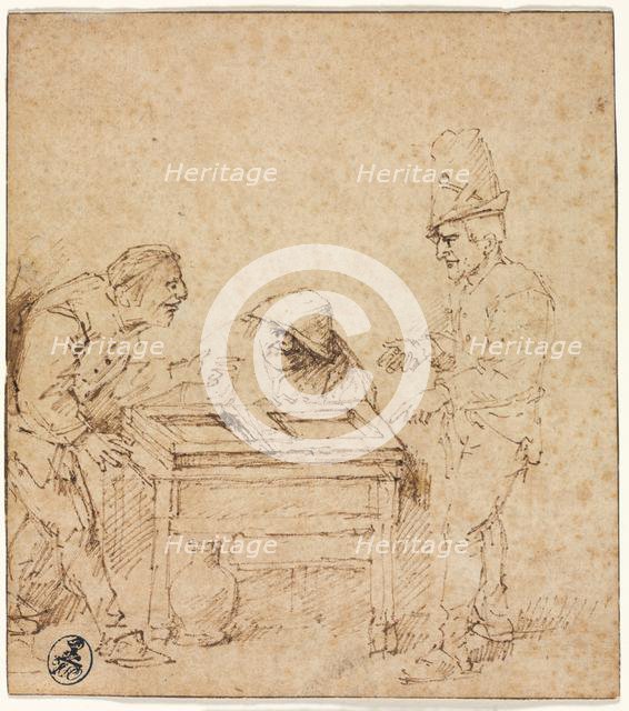 The Tric-Trac Players, c. 1660. Creator: Philips de Koninck (Dutch, 1619-1688).