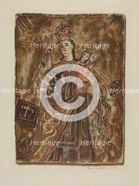 Retablo, 1937. Creator: Ranka S. Woods.