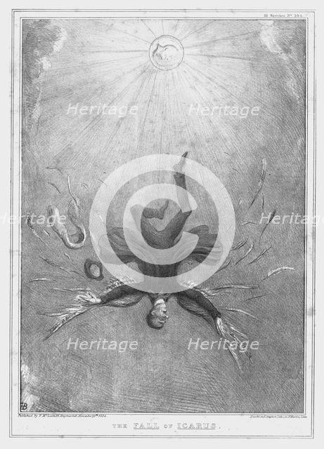 'The Fall of Icarus', 1834. Creator: John Doyle.