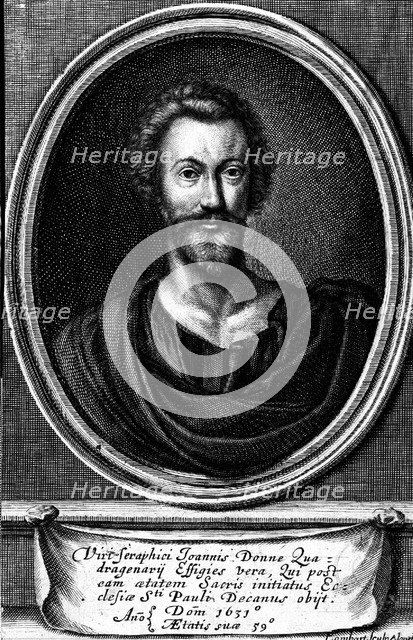Portrait of the poet John Donne (1572-1631), 1633.