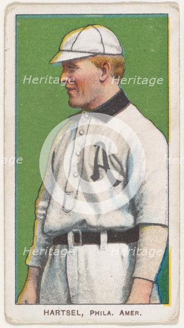 Hartsel, Philadelphia, American League, from the White Border series (T206) for the Ame..., 1909-11. Creator: American Tobacco Company.