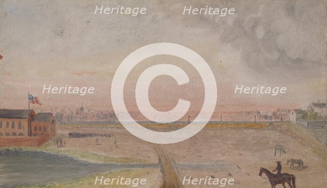 Militia Drilling, 1870s. Creator: William P. Chappel.