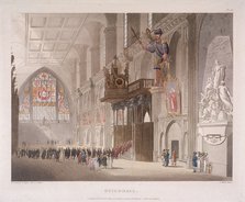 Guildhall, London, 1808. Artist: Augustus Charles Pugin