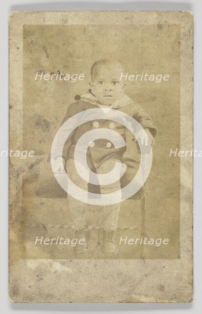Photographic postcard of an unidentified young boy, 1926-1940s. Creator: Unknown.