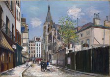 The Church of Saint-Séverin (Église Saint-Séverin), Paris, 1925. Creator: Maurice Utrillo.