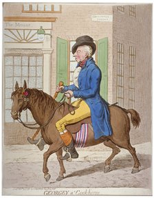 'Georgey a' cock-horse', 1851. Artist: Anon